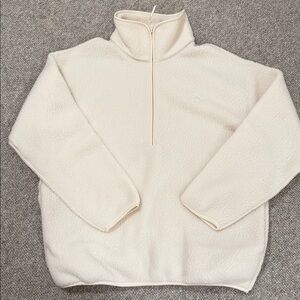 TNA Cream Fleece Quarter-Zip Pullover